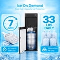 thumbnail image 4 of TABU 4-in-1 Water Dispenser with Ice Maker, Hot & Cold & Room Temperature, 3 or 5 Gallon, Bottom Loading, for Home and Office, Black, 4 of 10