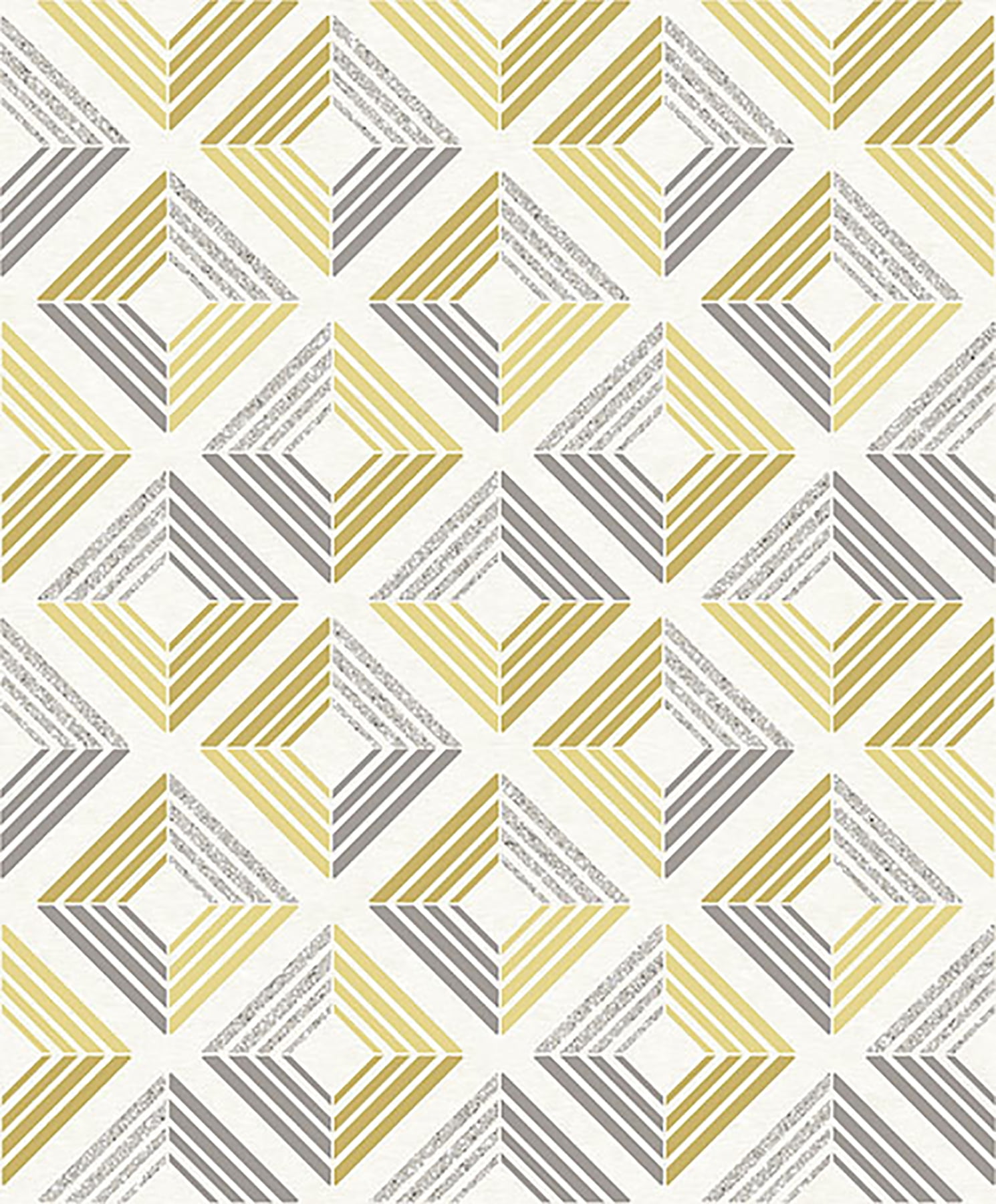 Coloroll Echo Yellow Geometric Wallpaper