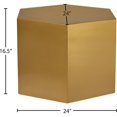 thumbnail image 5 of Meridian Furniture Table Basse Modulaire Hexagonale Brossée Or, 5 of 5