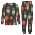 thumbnail image 3 of Lanterns Men's Pajama Set Sleepwear Pjs Lightweight Long Sleeve Crewneck Shirts and Bottoms Soft Comfy Sleep Sets 2XL, 3 of 5