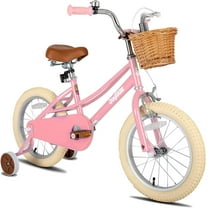 JOYSTAR Girls Bike for 2-12 Years Old Toddlers and Kids, 12" 14" 16" Kids Bike with Training Wheels & Basket, 20 Inch Kid's Bicycle with Kickstand, Retro Style Bikes
