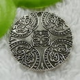 thumbnail image 3 of K-KED 32 pcs tibet silver flower round charms pendant 40x40mm B1563, 3 of 3