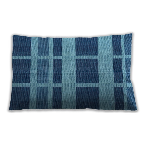 Ahgly Company Outdoor Rectangular Patterned Lumbar Throw Pillow, 13 inch by 19 inch