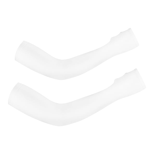 1 par de fundas para brazos largos, transpirables, para ciclismo, para verano (XXL blanco)