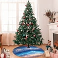 thumbnail image 7 of Sikiie Starry Night Ocean View 30-48 inches {designName} Print Christmas Tree Skirt Snowman Xmas Tree Skirt with Edge Christmas Decorations for Holiday Party-48", 7 of 7