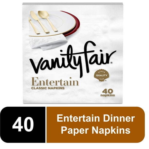 Vanity Fair Impressions Paper Napkins, 40 count