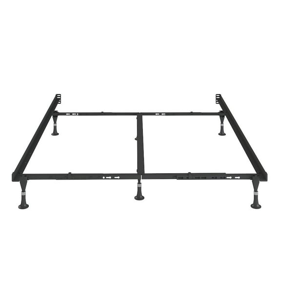 Hollywood Bed Lev-R-Lock - Bed Frame with Glides - Twin/Full/Queen - 6 Leg with Center Support
