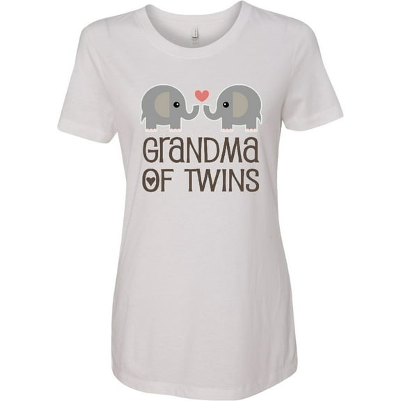 Inktastic Grandma of Twins for Grandmother Women's T-Shirt
