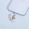 thumbnail image 4 of Perla Floral 3D bonita coreana para teléfono, tapa antipolvo, enchufe de puerto de carga para iPhone tipo C, accesorios de tapón de protección contra el polvo, 4 of 5