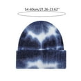 thumbnail image 4 of qolati Beanie Hat for Women Winter Warm Tie-Dyed Knitted Slouchy Hats Soft Cable Skull Cap Ski Beanie Hats, 4 of 6