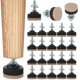 thumbnail image 1 of Niveladores de muebles, 24 patas niveladoras con protector de suelo de fieltro y contratuerca, niveladores de patas de mesa ajustables, patas niveladoras resistentes con tornillos para mesas, sillas,, 1 of 7