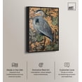 thumbnail image 2 of Heronâ€™s Blue Serenade Canvas Bird Maximalist by Art Remedy, Black Frame, 20" x 30", 2 of 7
