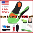 Orthotic Shoe Insoles Inserts Flat Feet High Arch Support for Plantar