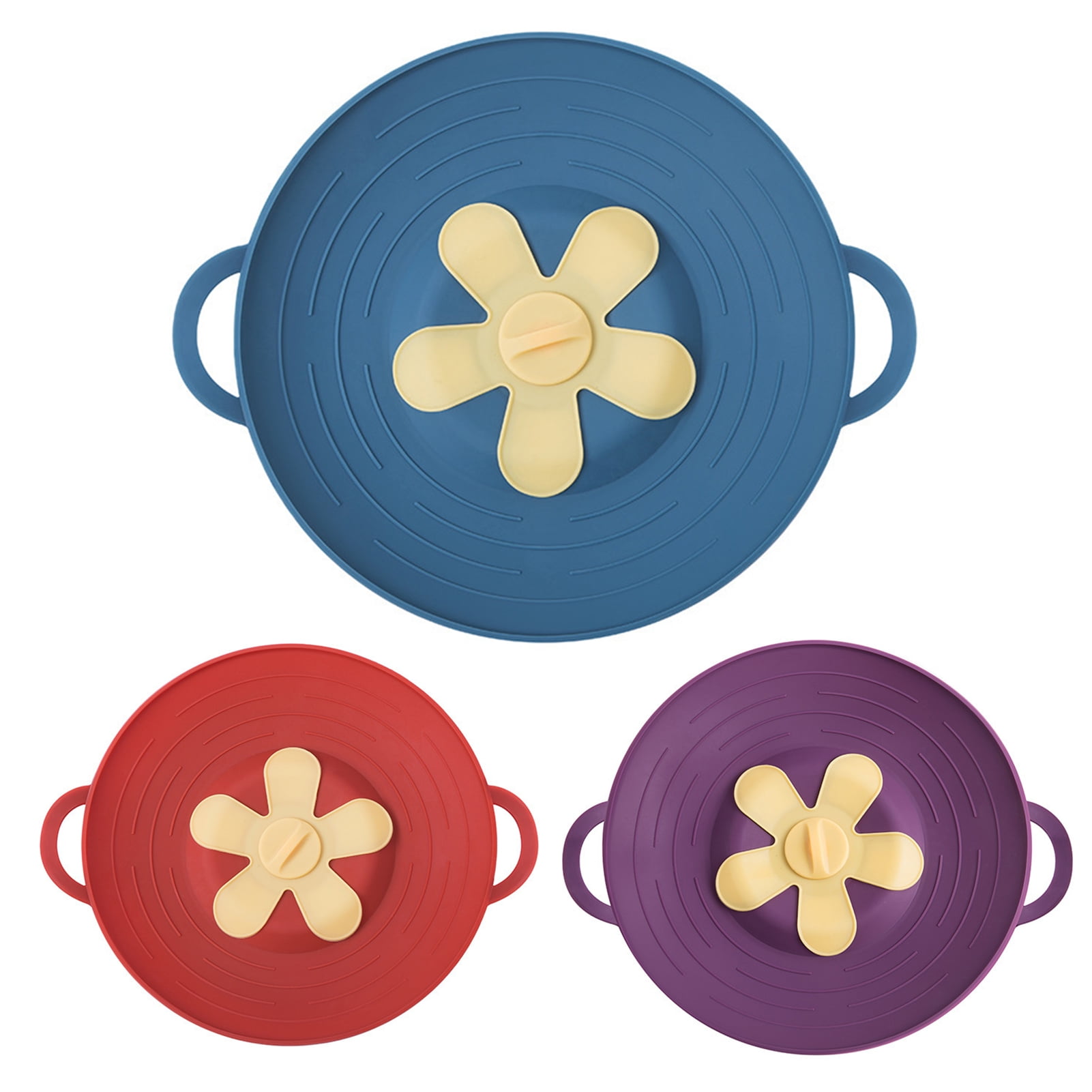 SPRING PARK Silicone FoodGrade Lid Household SpillProof Dustproof