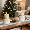 thumbnail image 2 of 2pcs Handcrafted Christmas Scented Candles – Soy Wax Santa and Snowman Candles for Winter Decor & Gift – 7.1in Holiday Aromatherapy Set, 2 of 5