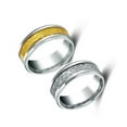 thumbnail image 3 of Anillo para hombre, joyería de mano chapada en acero inoxidable, fiesta informal, vacaciones, ropa, decoración, círculo, regalo artesanal Ropa, zapatos y accesorios Miscelánea Plata Talla 13 Qarigey AP014587-08, 3 of 6
