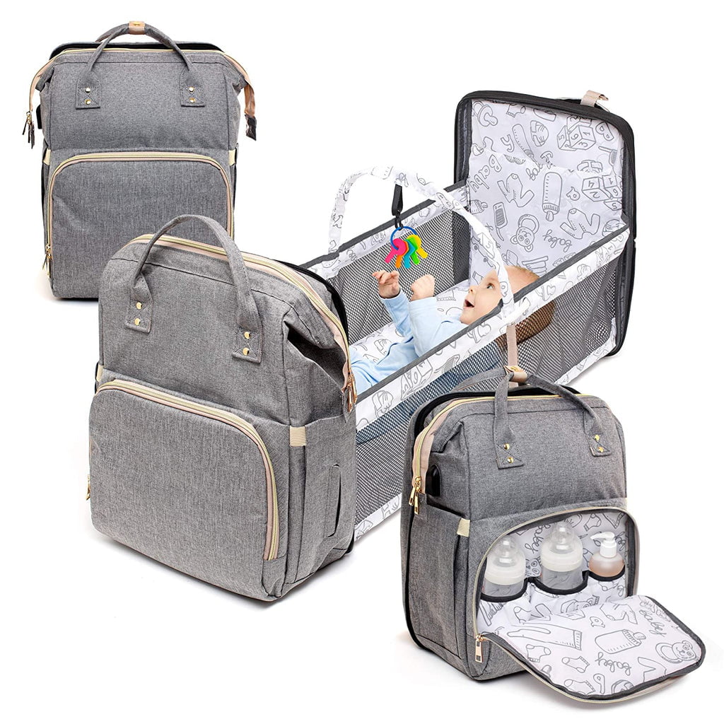 SNDMOR Changing Bag Baby Diaper Bag with Changing Table, Large