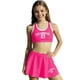 thumbnail image 2 of Traje de baño de 2 piezas para mujer, trajes de baño para mujer, conjunto de tres piezas estilo falda de verano para niños, traje de baño de playa con empalme para niños, top de poliéster, 2 of 8