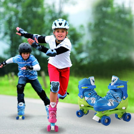 Double Row Skates for Boys and Girls PP and PVC Wheel Indoor Outdoor Roller Children Tracer Adjustable
