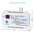 thumbnail image 5 of Propane Detector 12V LPG Natural Gas Sensor Leak Alarm 85DB Siren for Car RV Home Digital Propane T white, 5 of 5