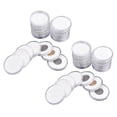 thumbnail image 1 of 120 Pcs 46mm Coin Cases Capsules Holder Applied Clear Plastic Round Storage Box, 1 of 5
