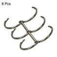 thumbnail image 3 of Unique Bargains 1' Dia. 3 Circle Detachable Metal Binder Rings Loose Leaf Rings, Dark Grey 6 Pack, 3 of 6