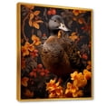 thumbnail image 2 of Designart "Duck Feathered Elegance" Animals Framed Wall Art - Traditional Brown Duck Bedroom Framed Canvas Wall Art, 2 of 6