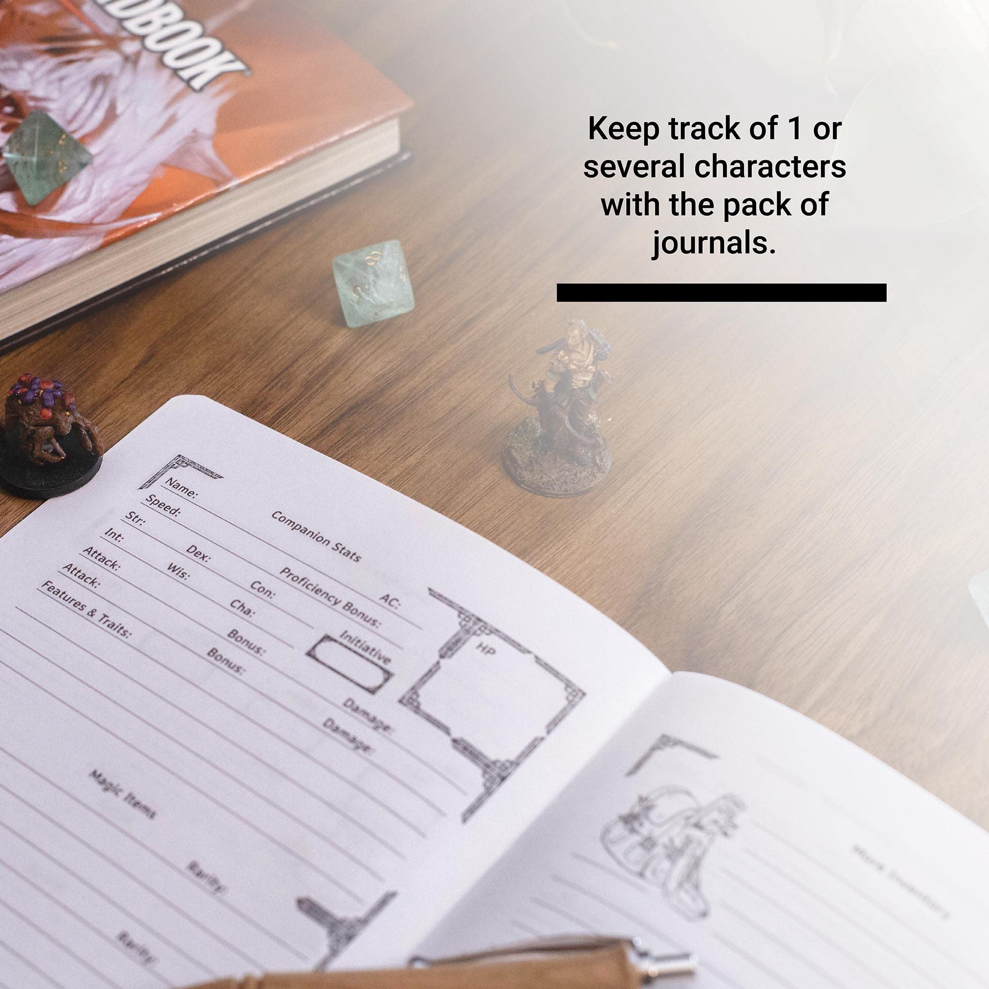 1985 Games Players DND Notebook Character Journal Green