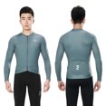 thumbnail image 3 of INBIKE - Maillot de ciclismo para hombre, manga larga, secado rápido, cremallera completa, para ciclismo de montaña y carretera, ropa de ciclismo, 3 of 5