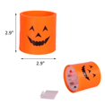 thumbnail image 2 of 6pcs LED Pumpkin Lantern Home Decor Halloween Creative Simulation Printing Smiley Electronic Candle Lantern, 2 of 4