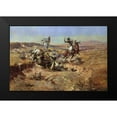 thumbnail image 2 of Russell, Charles M. 18x13 Black Modern Framed Museum Art Print Titled - The Broken Rope, 2 of 5
