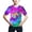Purple, variant on Lovzfmll T-Shirts for Boys & Girls, 3D Colorful Print Short Sleeve Tee, Casual Loose Fit Pullover Graphic Tees for Toddler 4-5 Years