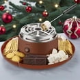 thumbnail image 1 of Ensemble Indulgent de Fondue 5 en 1 avec Rôtissoire, Fondue Chinoise et Plateau en Brun Riche pour des Nuits Douillettes et des Rassemblements Festifs, 1 of 5
