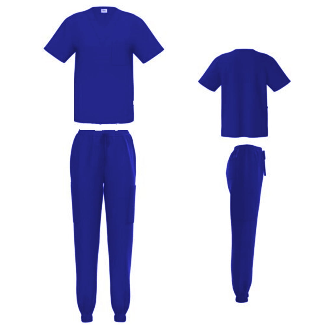 Women's Jogger Scrub Set, Royal Blue 