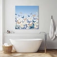 thumbnail image 3 of Blue Ombre Butterfly Wall Art Painting on Canvas, Pastoral Farmhouse Butterflies Canvas Art Home Prints Wall Art Framed Modern Artwork for Living Room Bedroom Wall Decor 12x12in, 3 of 9
