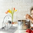 thumbnail image 4 of 2pcs Kitchen Storage Rack Pot Lid Cutting Board Storage Rack Pot Storage Holder, 4 of 6