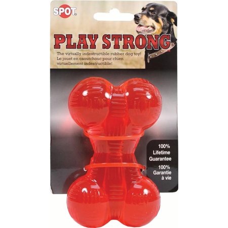 Play Rubber Bone Toy - SPOT Play Strong Rubber Bone 4.5