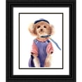 thumbnail image 1 of Shefranov, Olga 15x18 Black Ornate Wood Framed with Double Matting Museum Art Print Titled - Dog Wearing Clothes II, 1 of 4