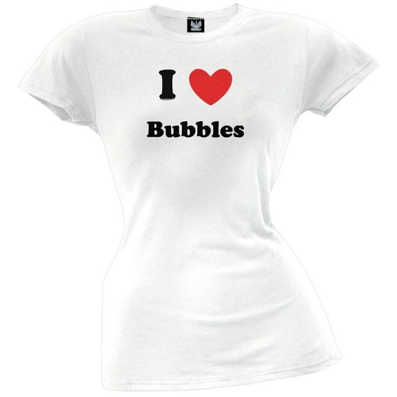 I Heart Bubbles Juniors T-Shirt - X-Large