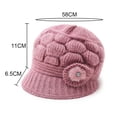 thumbnail image 2 of Gorro de invierno con ala de Desiderio Hats, tejido cálido, 2 of 5