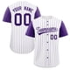 thumbnail image 3 of Camiseta de béisbol personalizada con estampado de rayas y nombre del equipo y número, camiseta deportiva para hombres y niños, 3 of 5