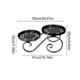 thumbnail image 3 of YuanGuangQ Double Tier Iron Plant Stand, European Style Floor Standing Flower Pot Display Rack, Sturdy Plant Storage Shelf for Living Room Balcony Window Sill Home Use, 3 of 6