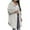Beige, variant on Fesfesfes Womens Cardigan Ladies Solid Color Lapel Cardigan Long Sleeve Coat Buttons Outerwear