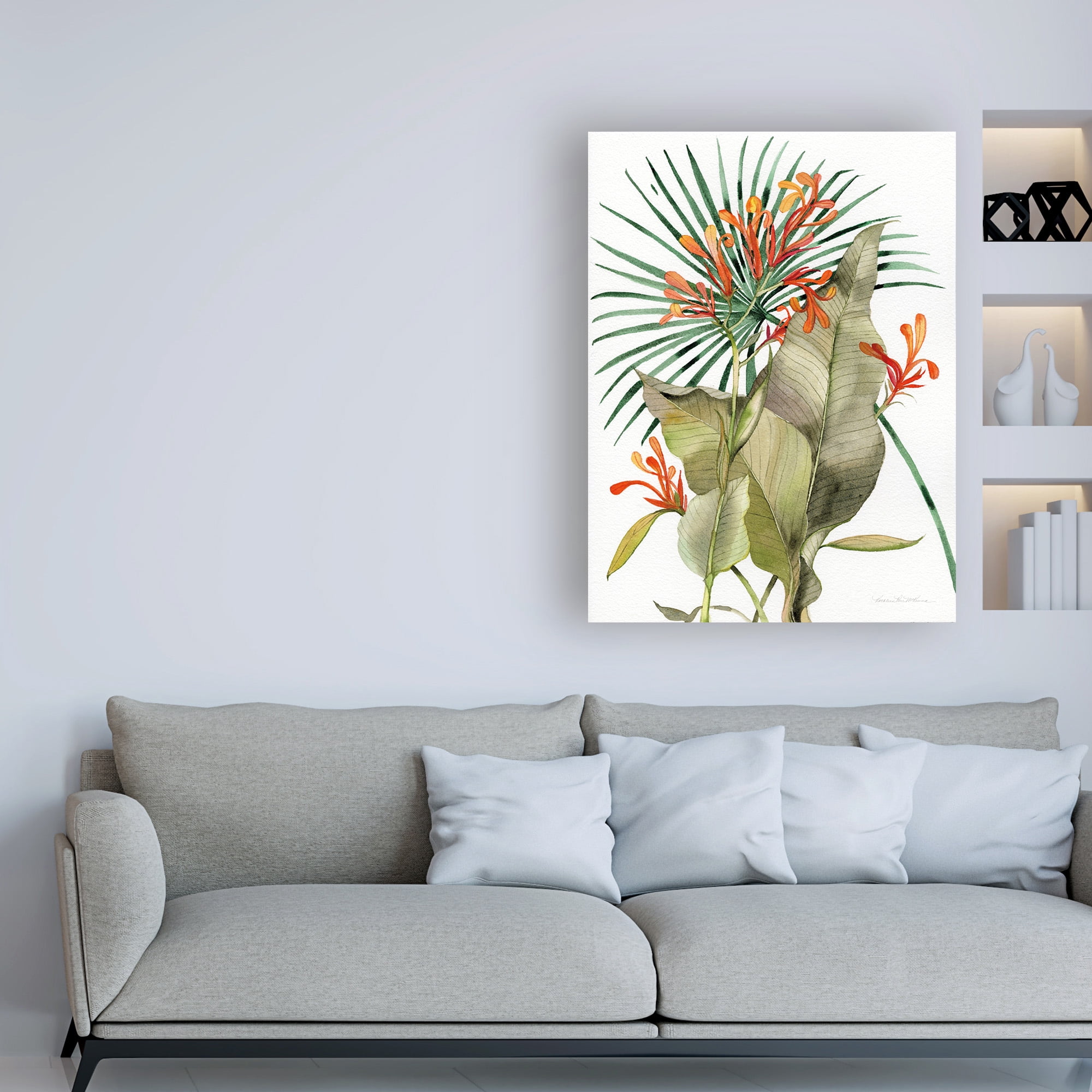 Trademark Fine Art 'Botanical Flame Lilies' Canvas Art by Kathleen Parr McKenna
