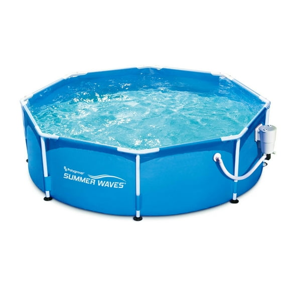 Open Box Funsicle 8'x30" Outdoor Activity Round Above Ground Swimming Pool Set