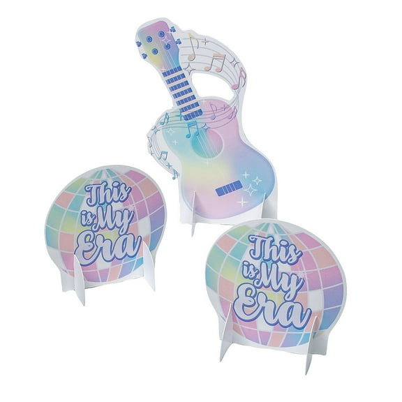 5 1/2" – 10" Pastel My Birthday Era Party Tabletop Centerpiece Set - 3 Pieces