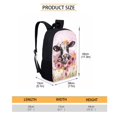 thumbnail image 4 of Xixirimido Cow Pink Floral Pattern Kids Backpack Set for Boys Girls School Bookbag Lunch Bag Pencil Bag 3 in 1 Set Hiking Travel Daypack, 4 of 4