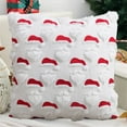 thumbnail image 3 of Set of 2 Christmas Tree Pillow Covers, 18x18 inch Christmas Decoration Soft Plush Faux Fur Throw Pillows for Bedroom Sofa Holiday Festivals Winter Home Decor, 3 of 3
