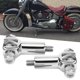 thumbnail image 2 of 1 par de estriberas de pasajero Kit de montaje de horquilla para Softail 2000-2006 Plata, 2 of 5