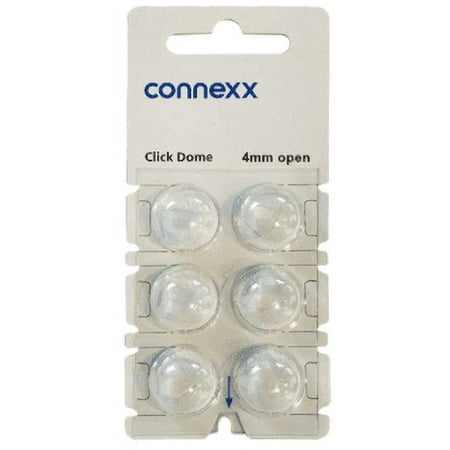 Siemens Connexx Click Dome 4 mm Open For RIC Hearing Aids - 6 Domes Each